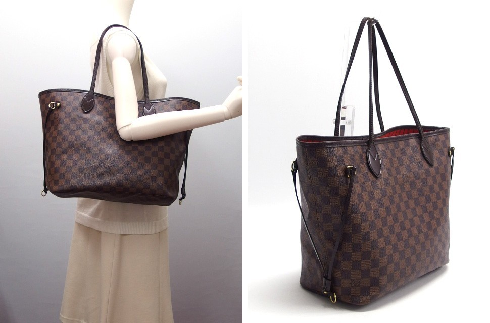 Louis Vuitton Damier Neverfull MM Tote Bag N51105　1LD00428