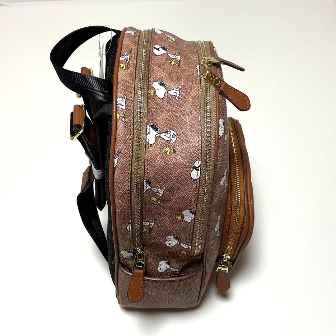 COACH Snoopy Backpack New Brown CBM25