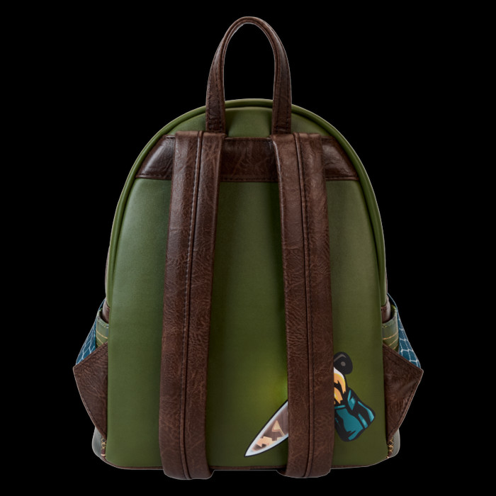 Halloween Michael Myers Pumpkin Glow Mini Backpack (with Coin Bag) [OE]