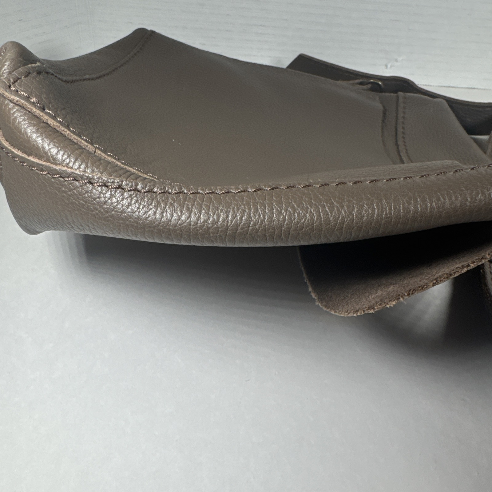 TrendyBoho CALMA 11600 Leather Goods Handcrafted In Spain Leather Crossbody Gray