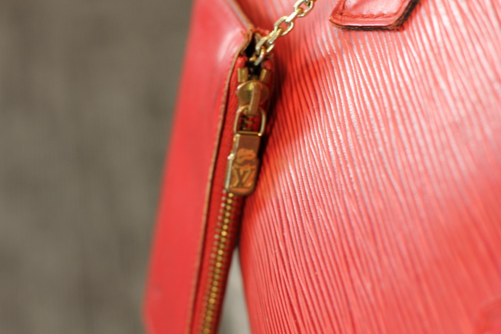 Louis Vuitton Speedy 35 Castilian Red Epi Leather with Pochette Cles Key Pouch