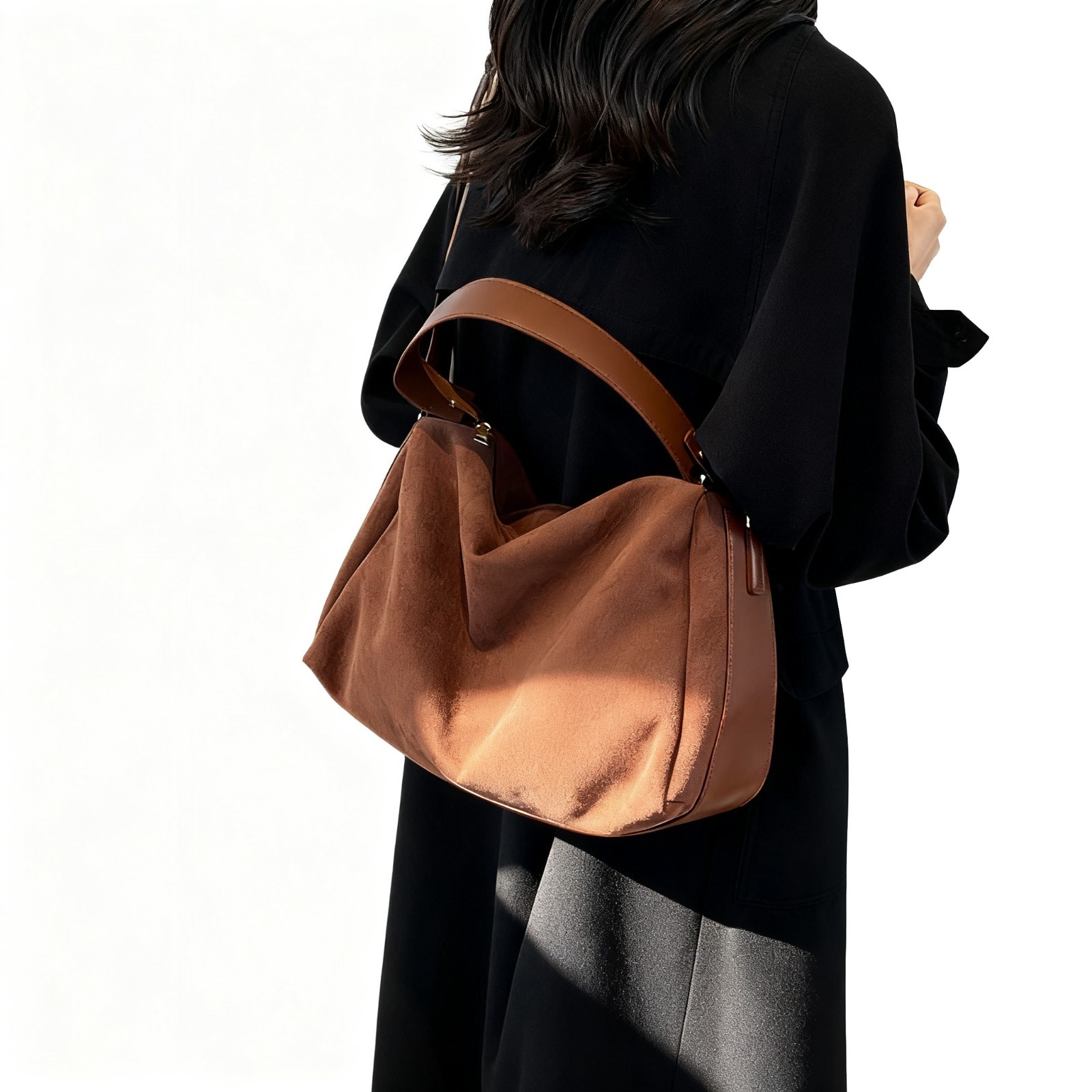 Retro Shoulder Bag Handbag, Women’s Large Capacity Crossbody Tote Purse