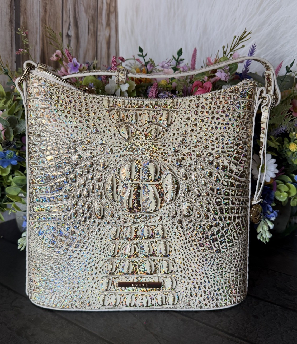LAST ONE ! BRAHMIN KATIE HOLOGRAM NWT PERFECT EYE PLACEMENT GORGEOUS HTF