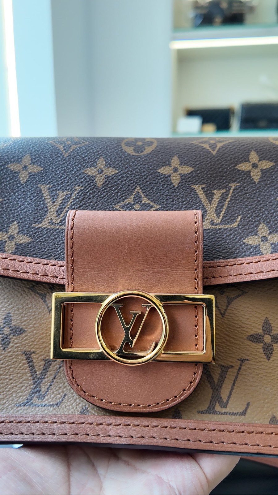 Louis Vuitton Dauphine Small Brown Monogram Crossbody&Shoulder Bag Duty Paid