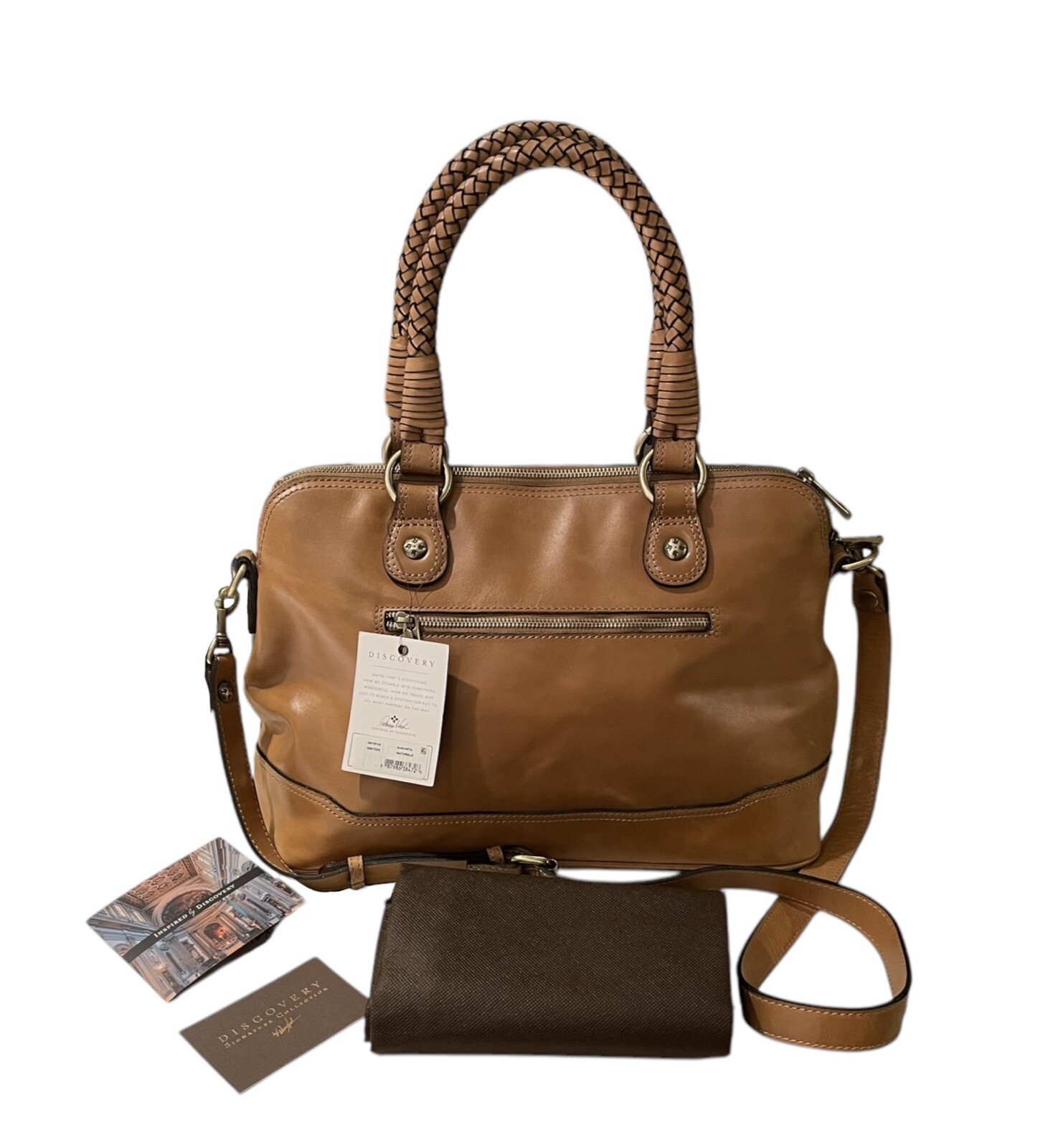 NEW Patricia Nash Ltd Edition Discovery Large Washed Woven Augusta Satchel