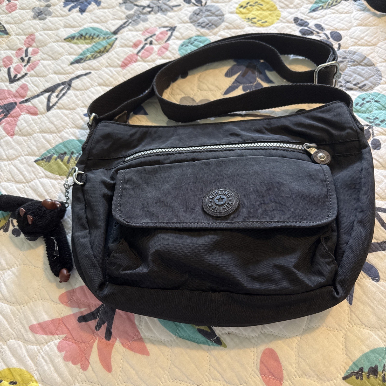 Kipling Syro Crossbody Bag Shoulder Purse Black HB7478 – Excellent Condition!