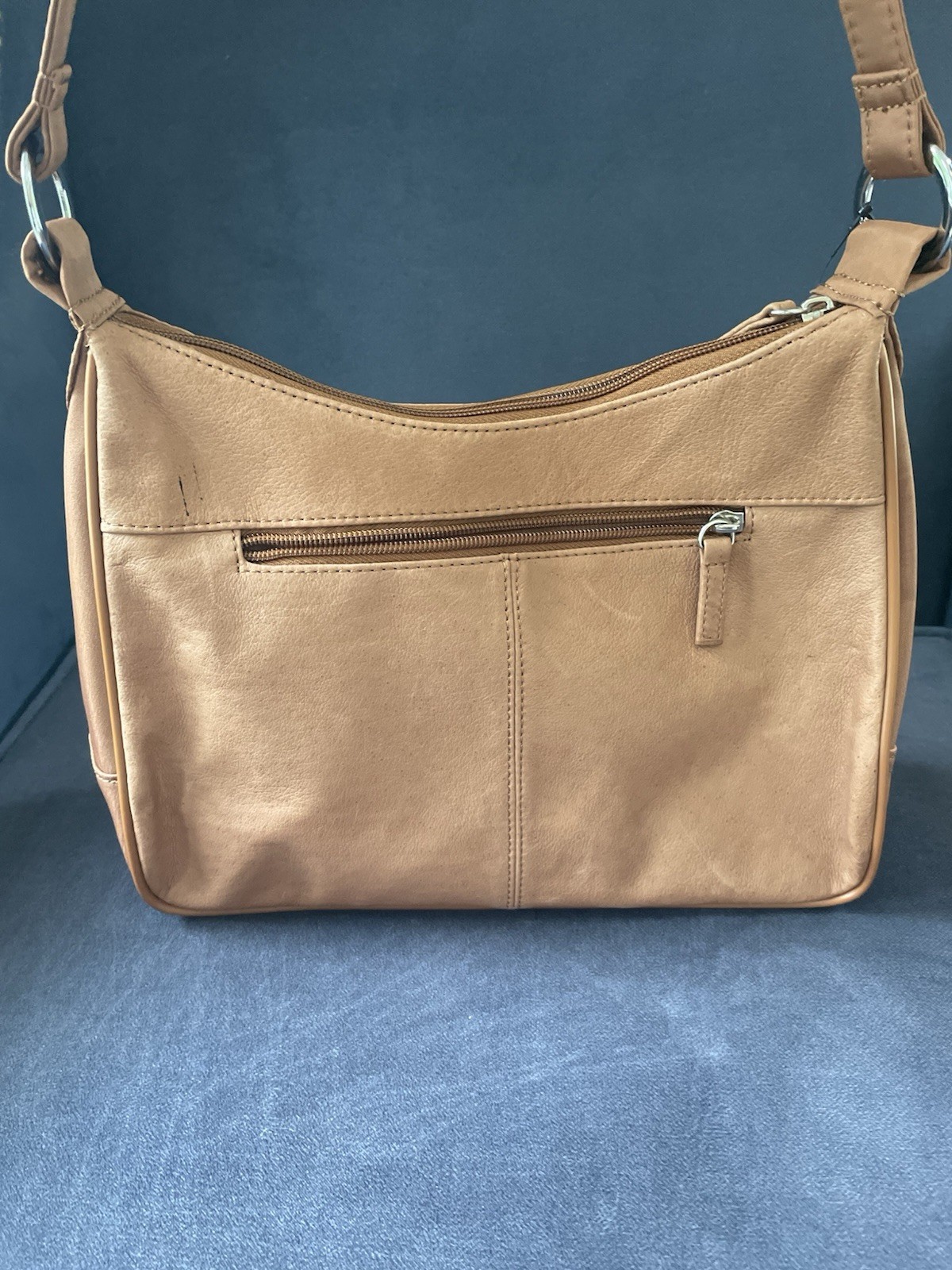 The Gallery Collection Genuine Leather Shoulder Bag Horse Embroidered Equestrian