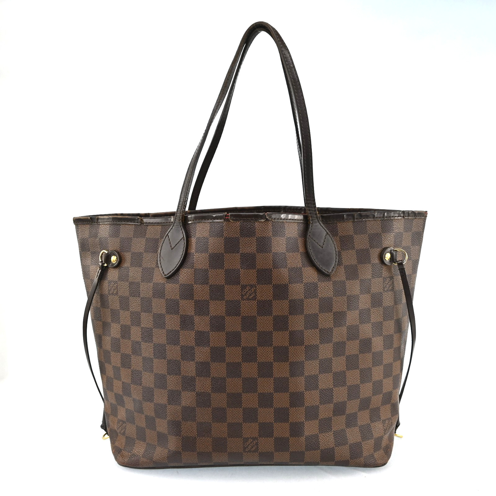 Louis Vuitton Neverfull MM Shoulder Bag Damier Ebene Tote Bag N51105 N2708YG801