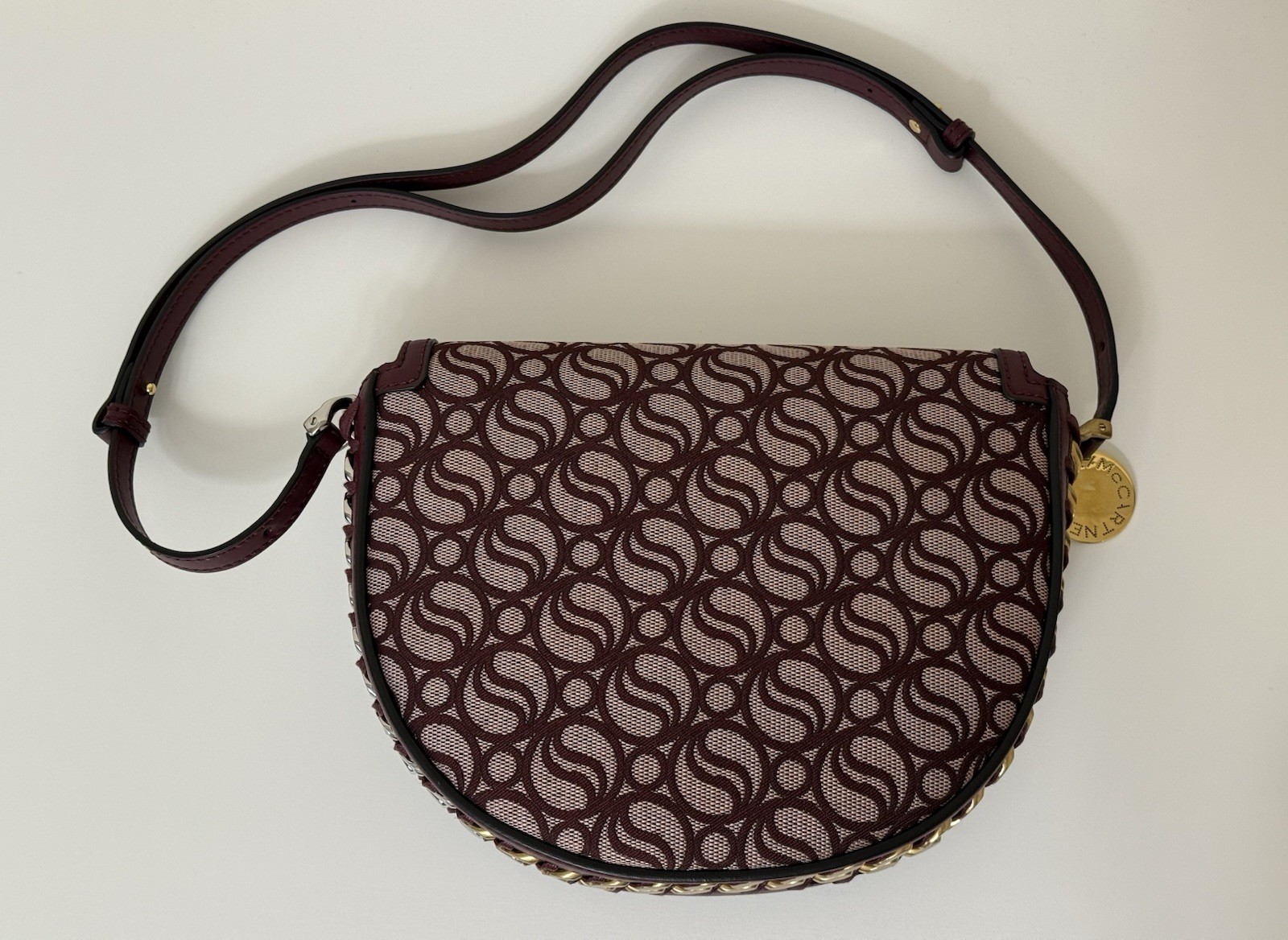 Stella McCartney Frayme MediumS-Wave Flap Shoulder Bag