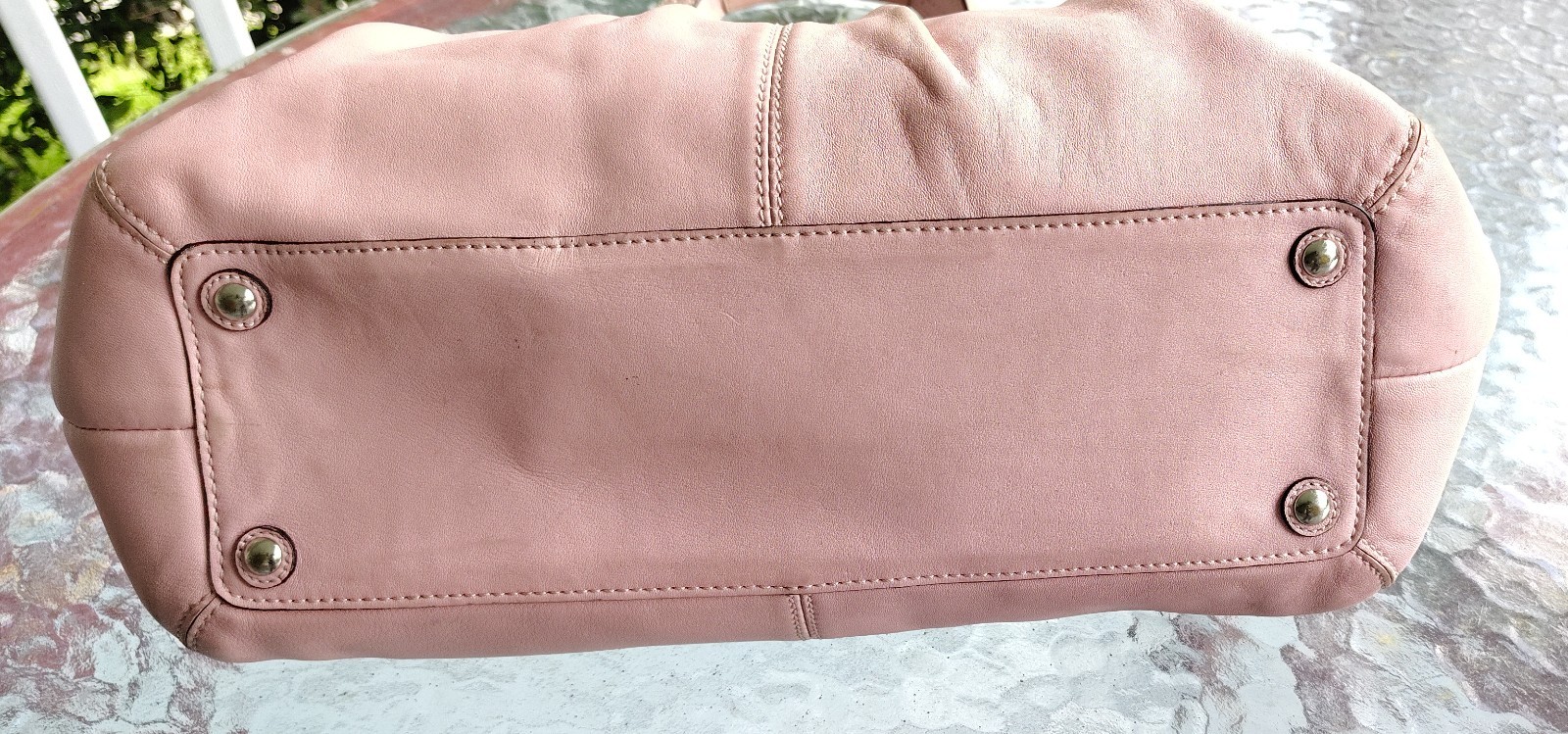 Coach LARGE F13732 Vintage Pink Soho Y2K Pleated Leather Shoulder Bag & Wallet