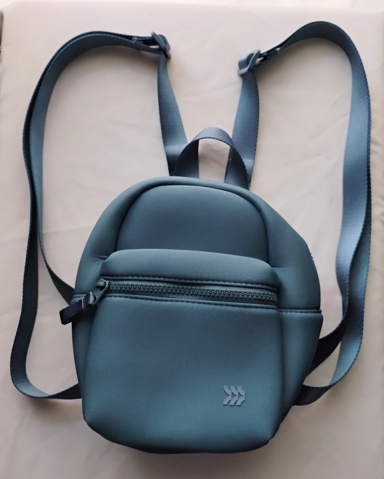 Mini Backpack All In Motion Neoprene Blue Small Travel Bag Water Repellent
