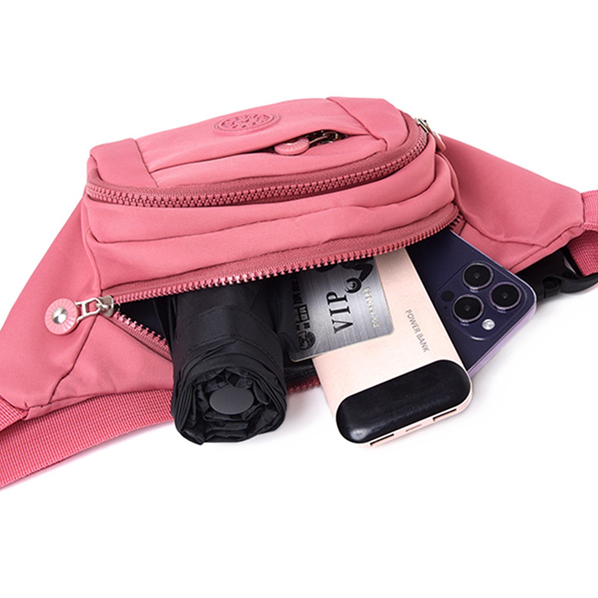 Ladies’ Fashionable Plain Chest Bag Shoulder Bag Waist Bag Oxford Cloth Fabric