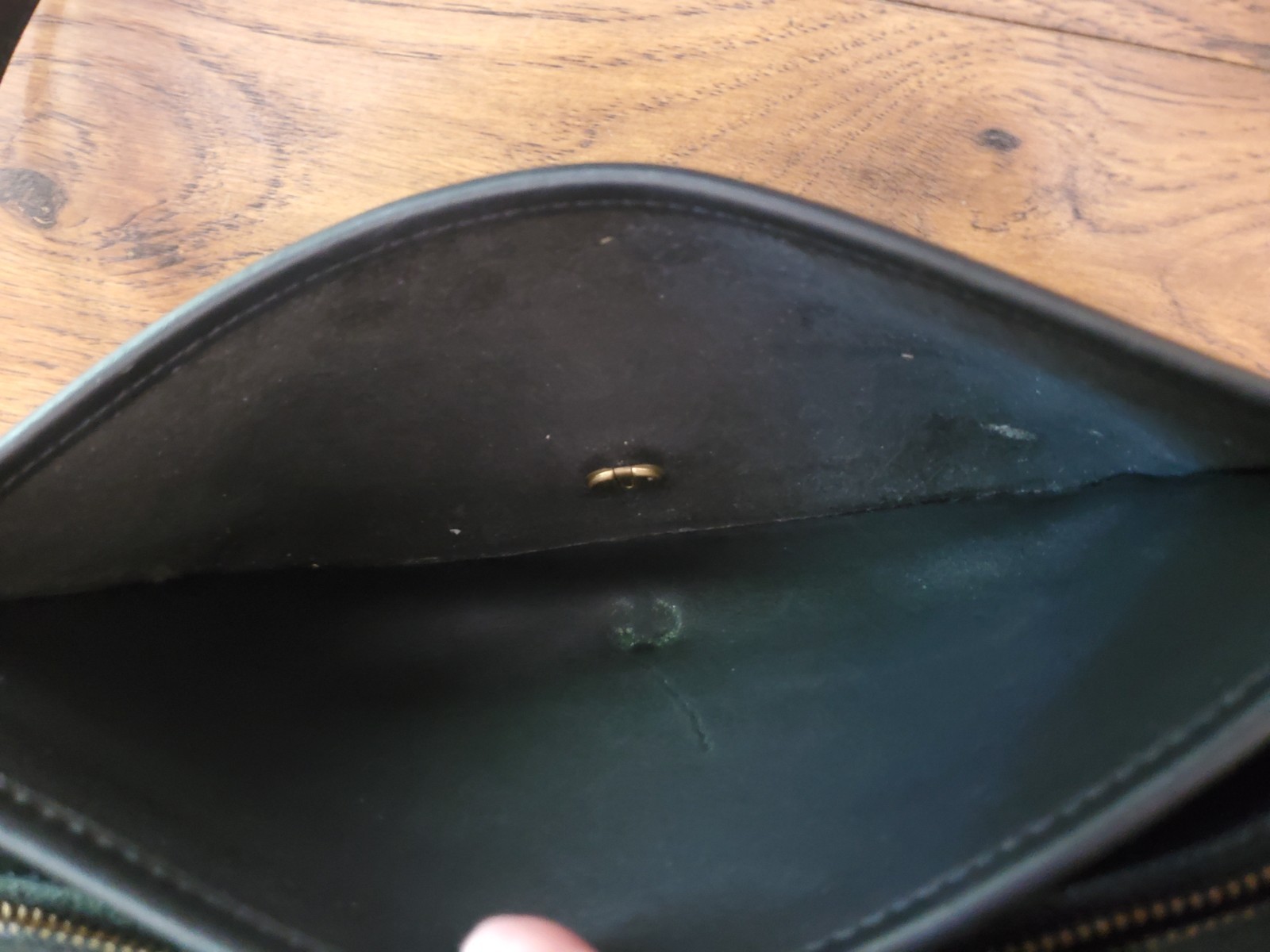 Vintage 1980s COACH Convertible Clutch Crossbody Bag #9635 Black Leather USA