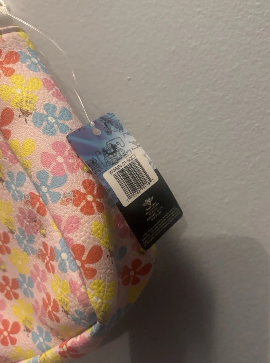 NWT SpongeBob SquarePants & Friends Buckle Down Bag Cross Body Flower