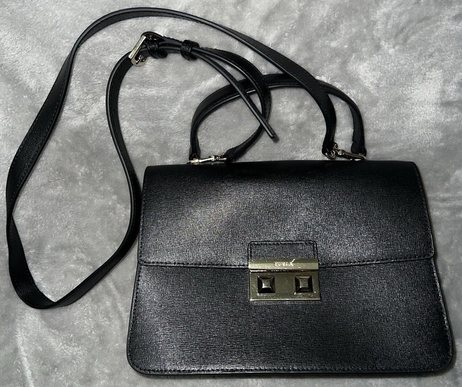 Furla Bella Purse SM Nero Black Andromeda Leather BAUGLND 55 B3000 Hand Bag