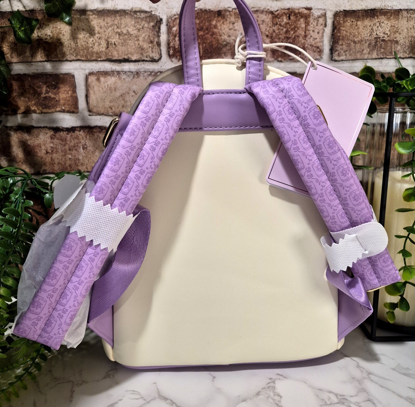Loungefly Disney Tangled Rapunzel Sketched Mini Backpack And Wallet Set ☆NWT