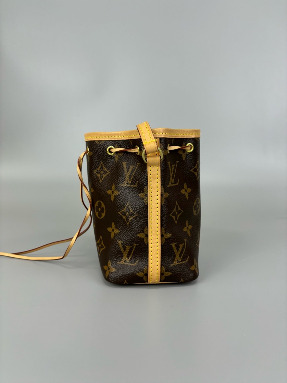 Louis Vuitton Nano Noé Monogram canvas Drawstring bucket bag shoulder bag mini