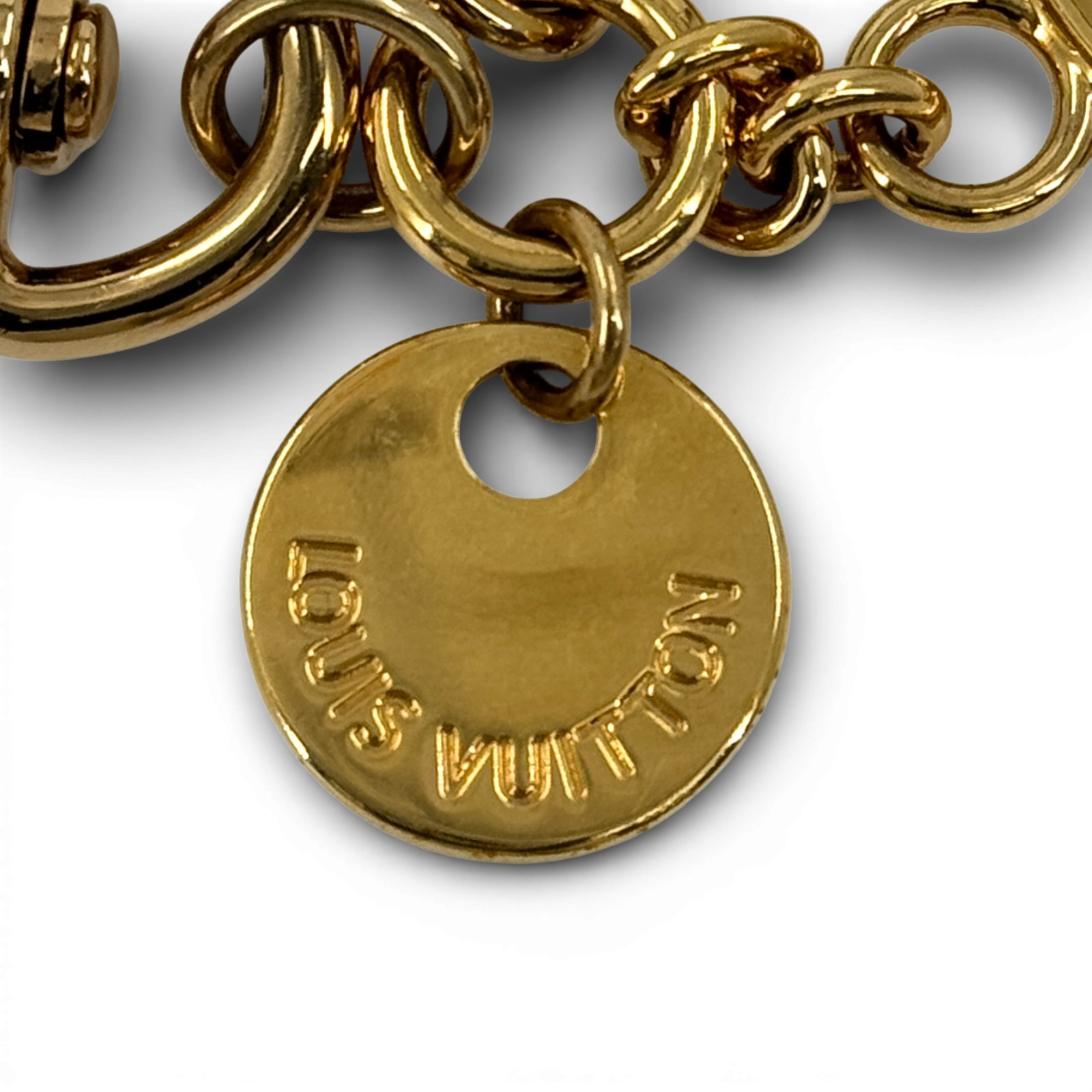 LOUIS VUITTON Porte Cle Logo Circle Bag Charm M68000
