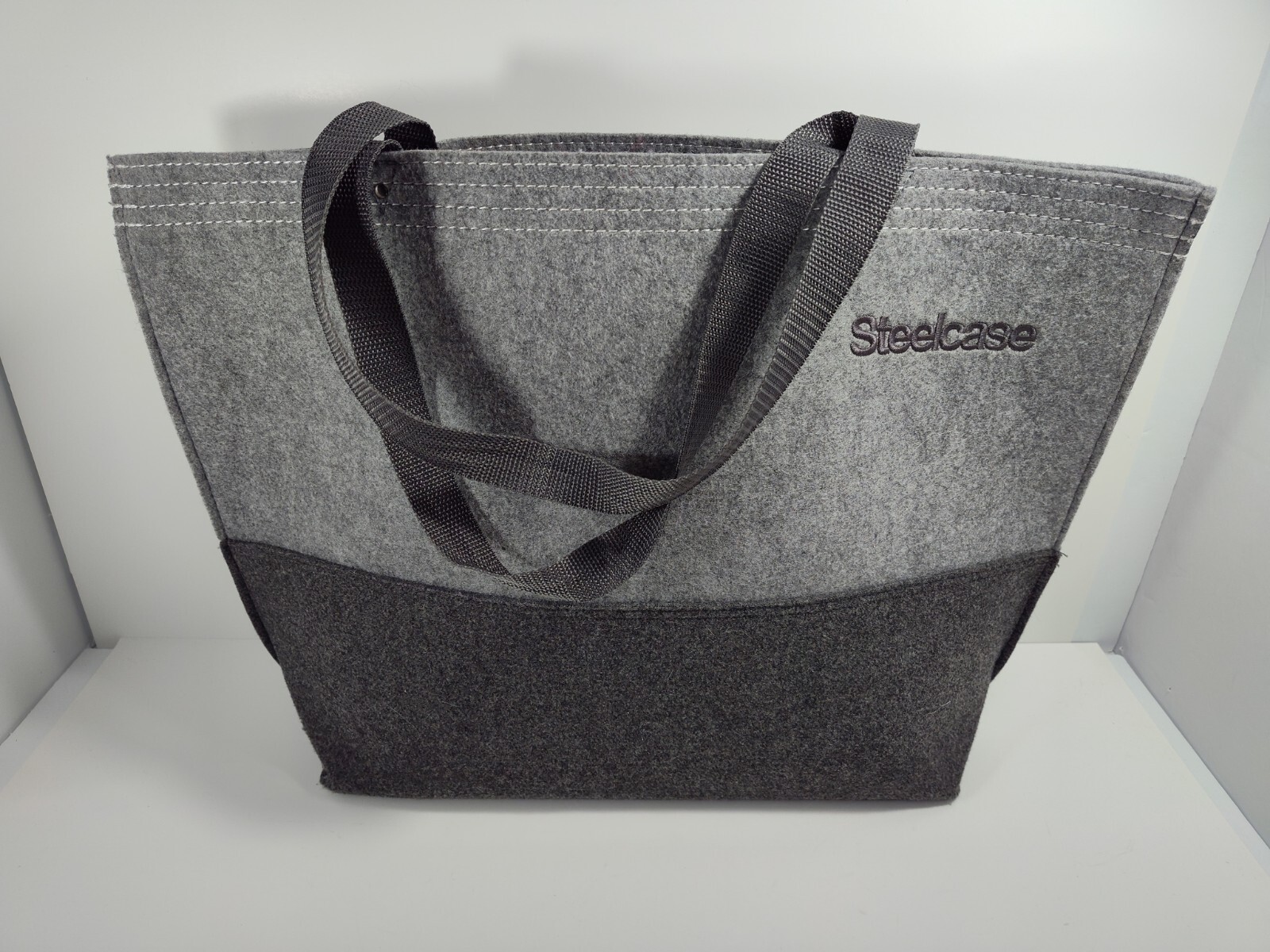 Steelcase Port Authority Tote Shoulder Bag Gray 20″ X 14″ Beach Book Travel Shop