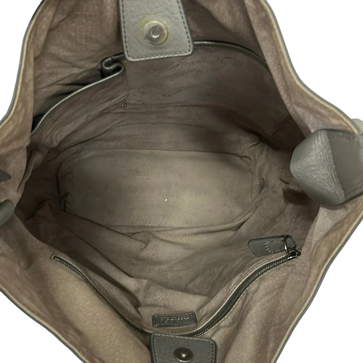 HIROFU – Gray Leather Shoulder Bag