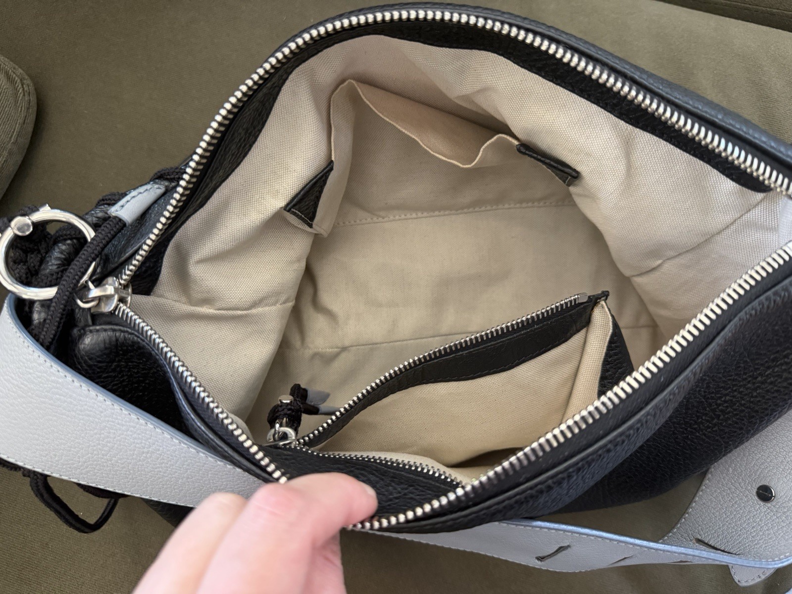 Acne Studios messenger bag with rope in excellent condition