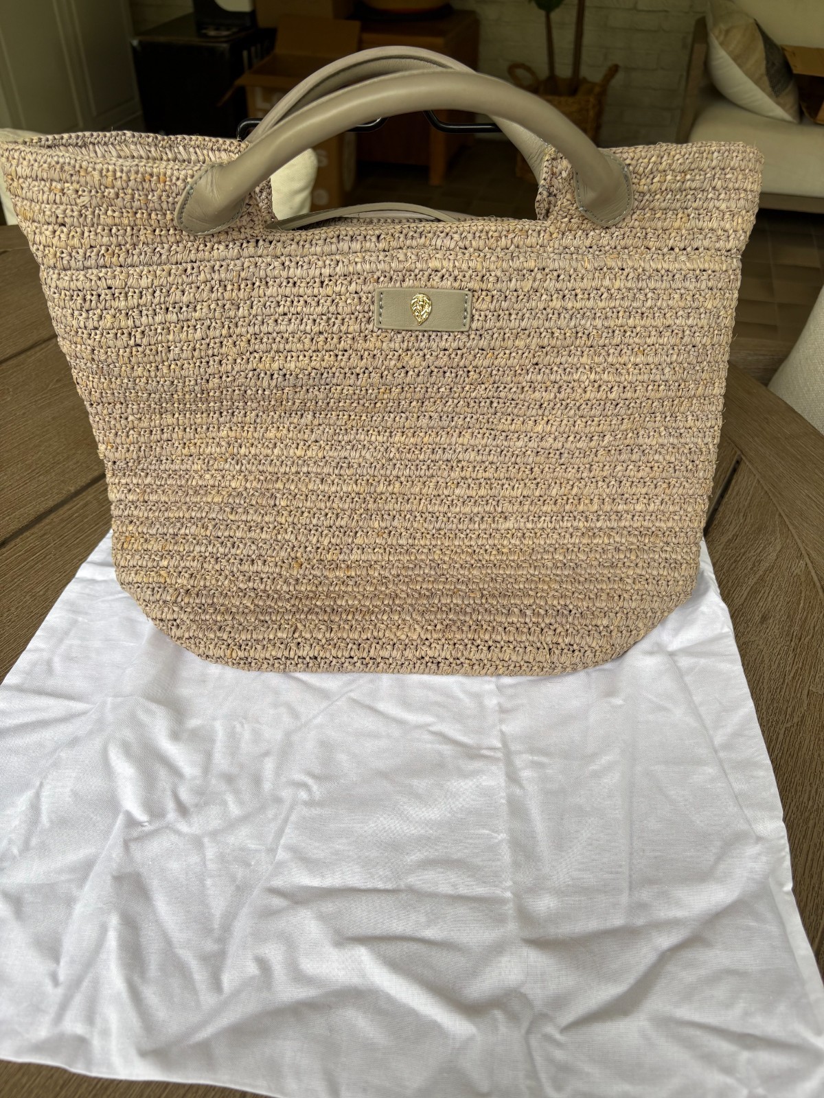 HELEN KAMINSKI Raffia bag gray grey melange
