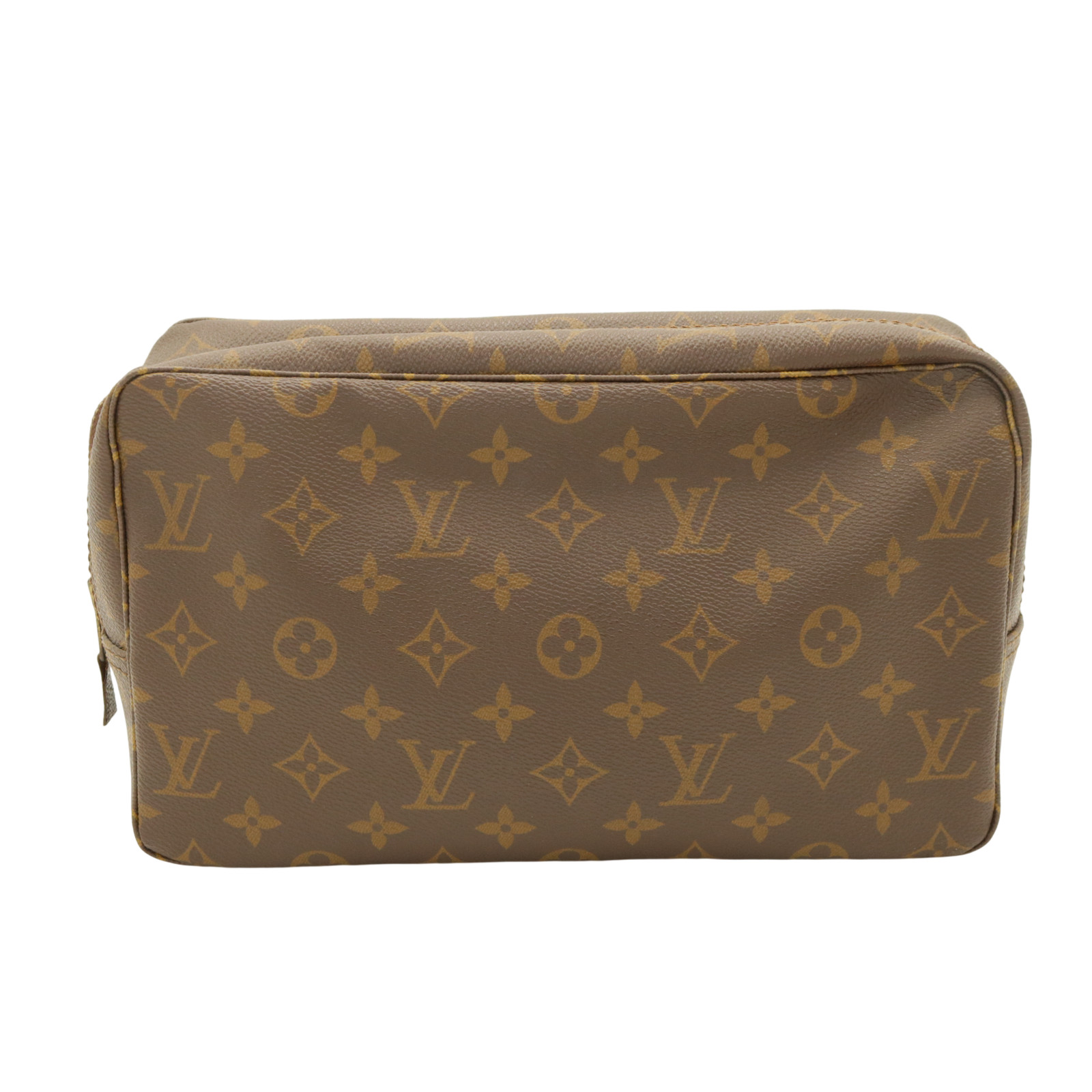 Authentic Louis Vuitton M47522 Trousse Toilette 28 Brown Monogram Pouch