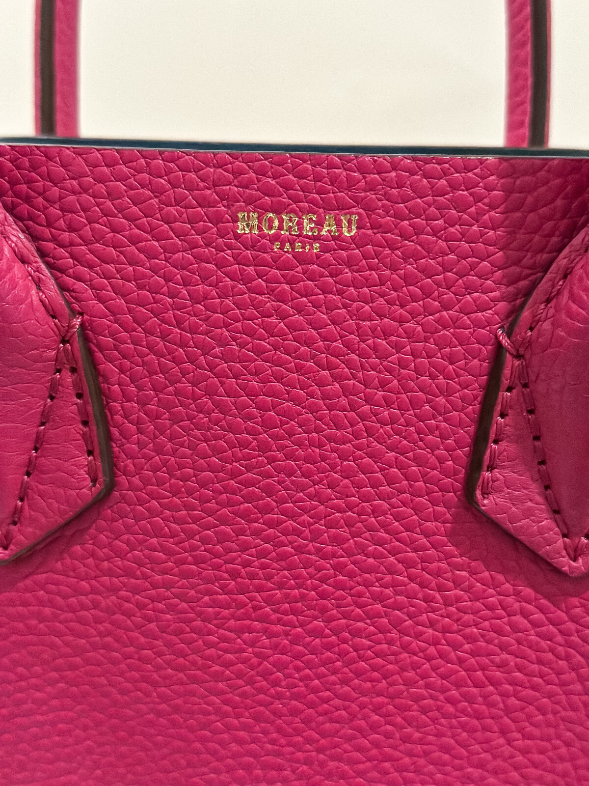 Moreau Paris Suite Junior Fuschia Bullskin Crossbody Shoulder Strap