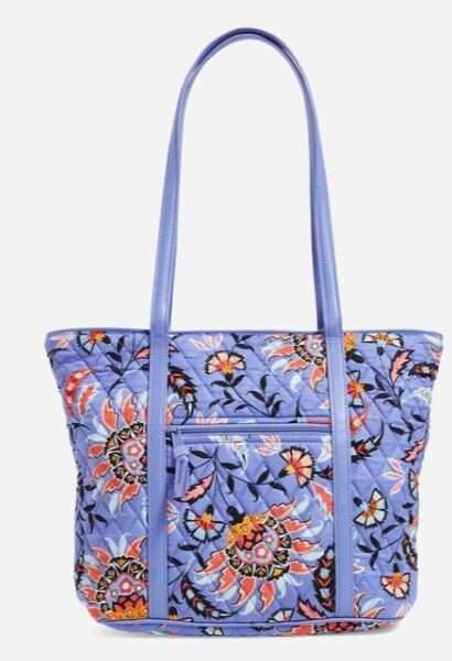 Vera Bradley Small Trimmed Vera Shoulder Bag Tote in Mural Garden R105$ NEW