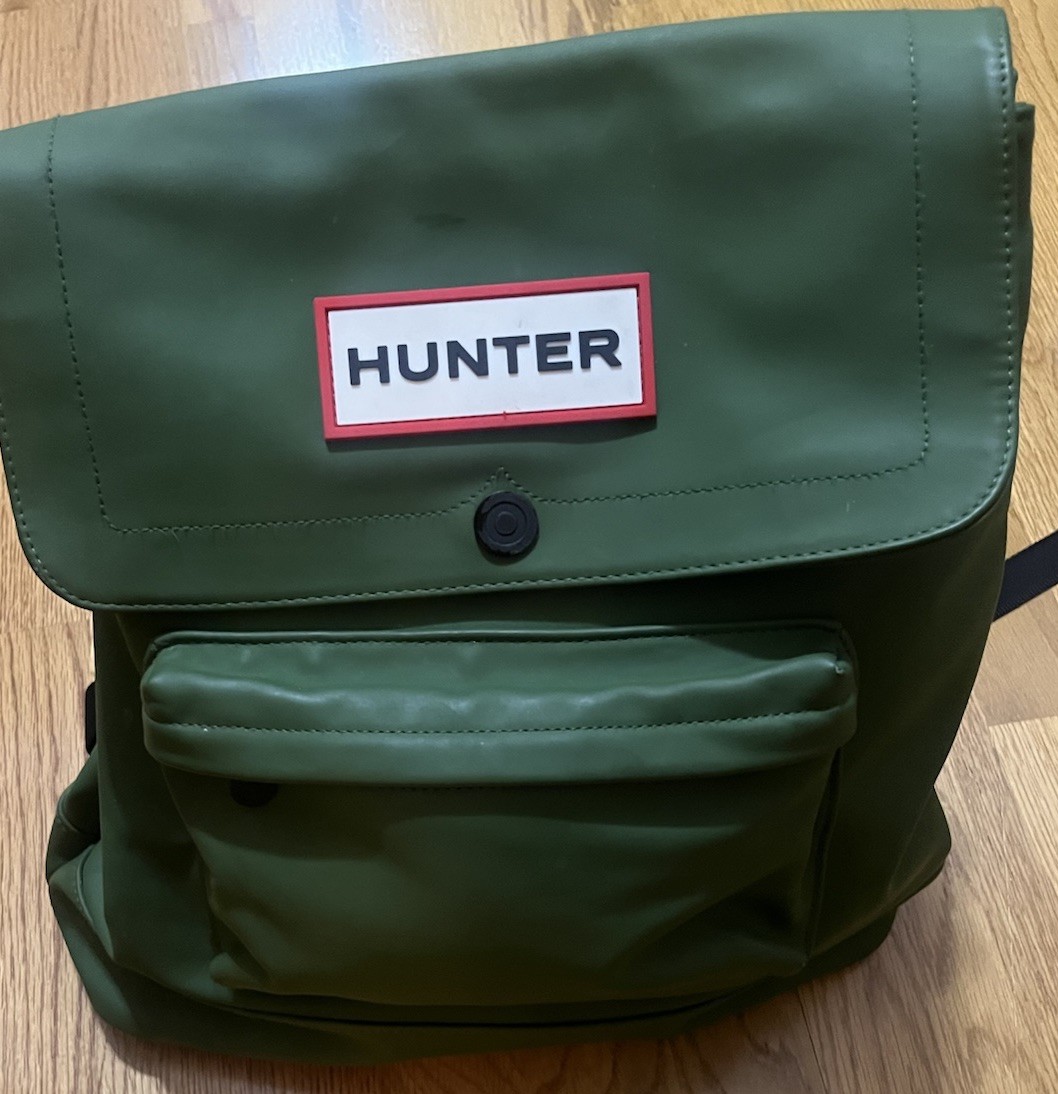 Hunter for Target Olive Green Red Lined 20th Anniversary Backpack