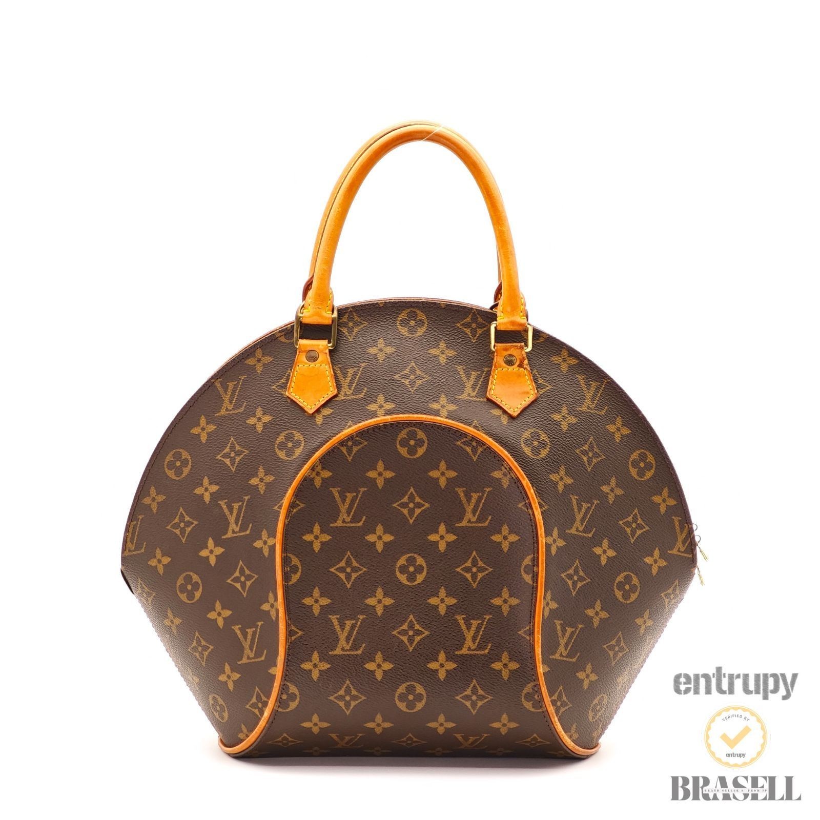 LOUIS VUITTON Ellipse MM M51126 Hand Bag Monogram Canvas Brown 【ImportFeeFREE】