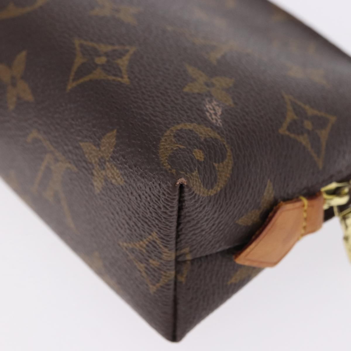 LOUIS VUITTON Monogram Pochette Cosmetic PM Cosmetic Pouch M47515 LV Auth 194126