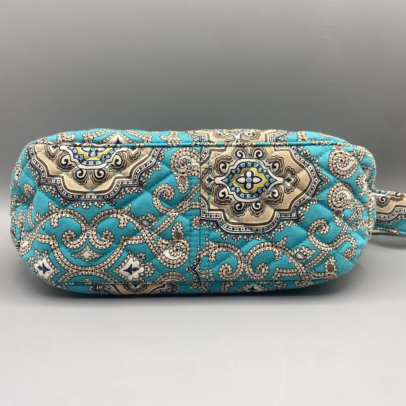 Vera Bradley Small Maggie Handbag Totally Turq Retired Paisley Shoulder Purse