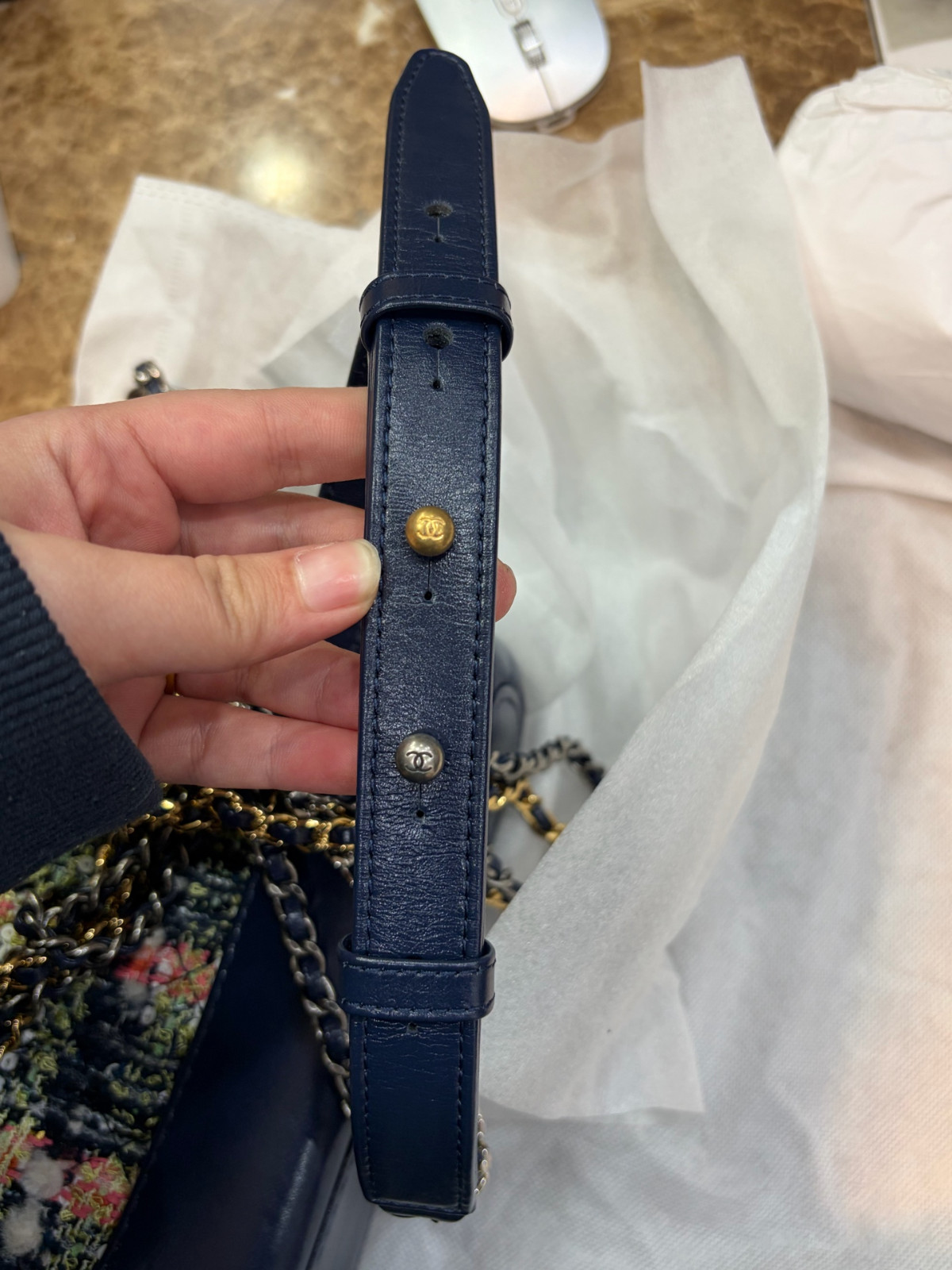 Authentic Chanel Gabrielle Hobo Small Soft Tweed with Sequins and Calfskin eBay