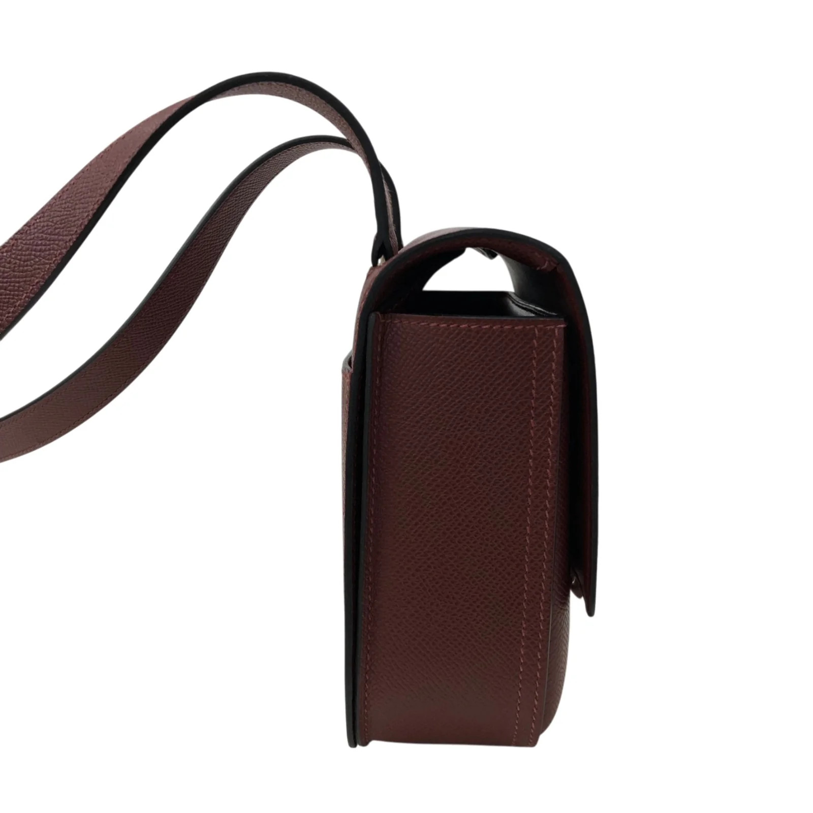 HERMES Della Cavalleria Mini Red Epsom Leather Shoulder Bag #OKB965