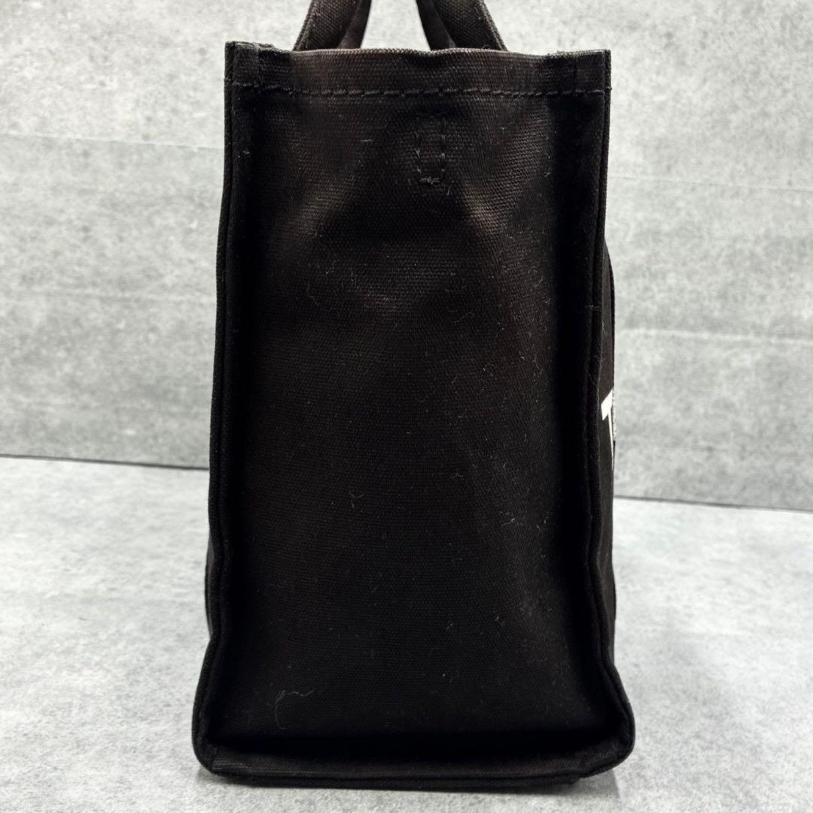 Marc Jacobs The Tote Bag Medium Black Canvas 2Way Shoulder Crossbody Bag