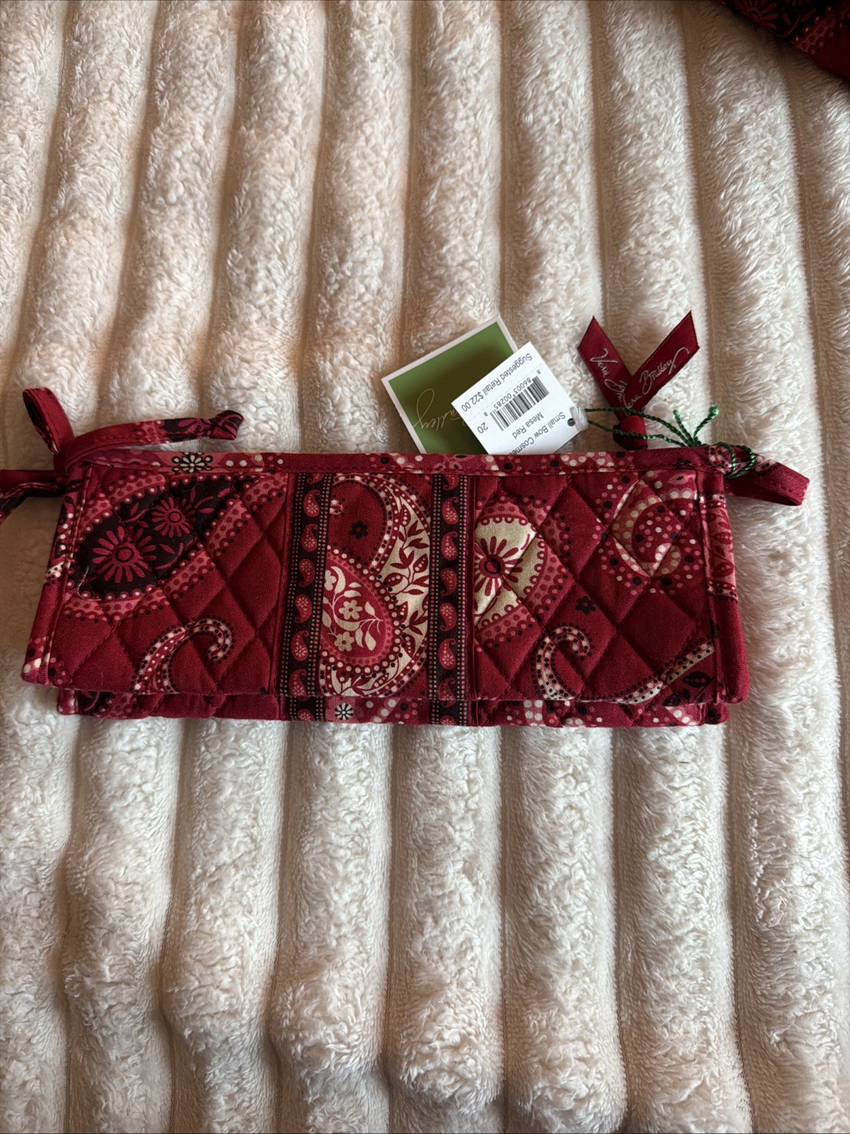 NWOT Vera Bradley Cargo Sling in Cotton Mesa Red + accessories 2006-2008