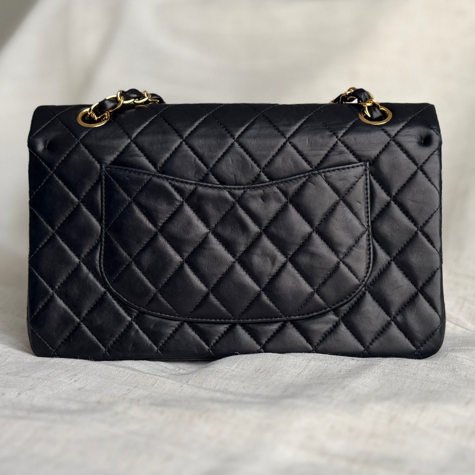 Chanel Classic Flap Medium Black Lambskin & Gold-Tone Metal