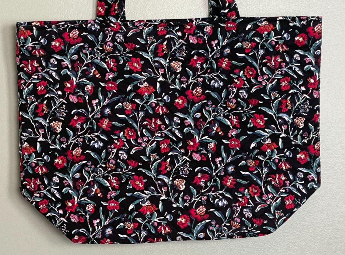 Vera Bradley Grand Tote PERENNIALS NOIR ~ NWT