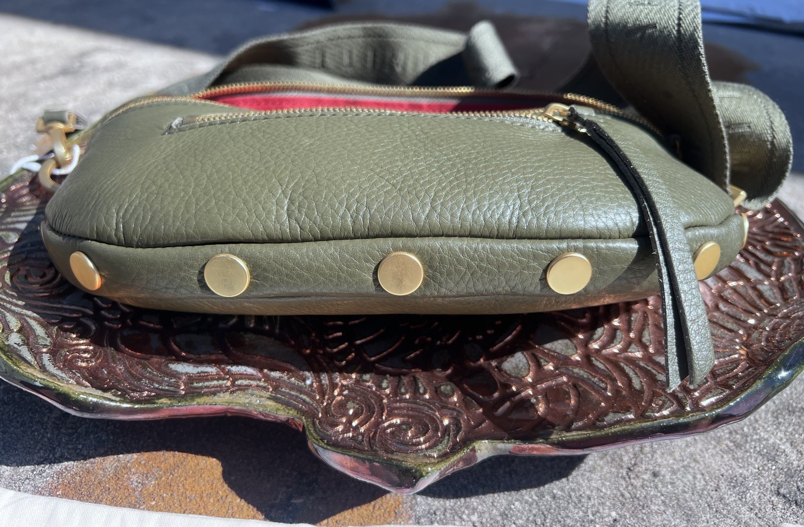 NWT Hammitt Charles Med Olive/Brushed Gold Crossbody Belt Bag