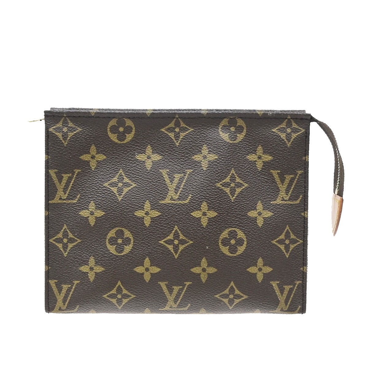LOUIS VUITTON Poche Toilette 19 Clutch Pouch Bag Monogram Leather M47544 02SA173