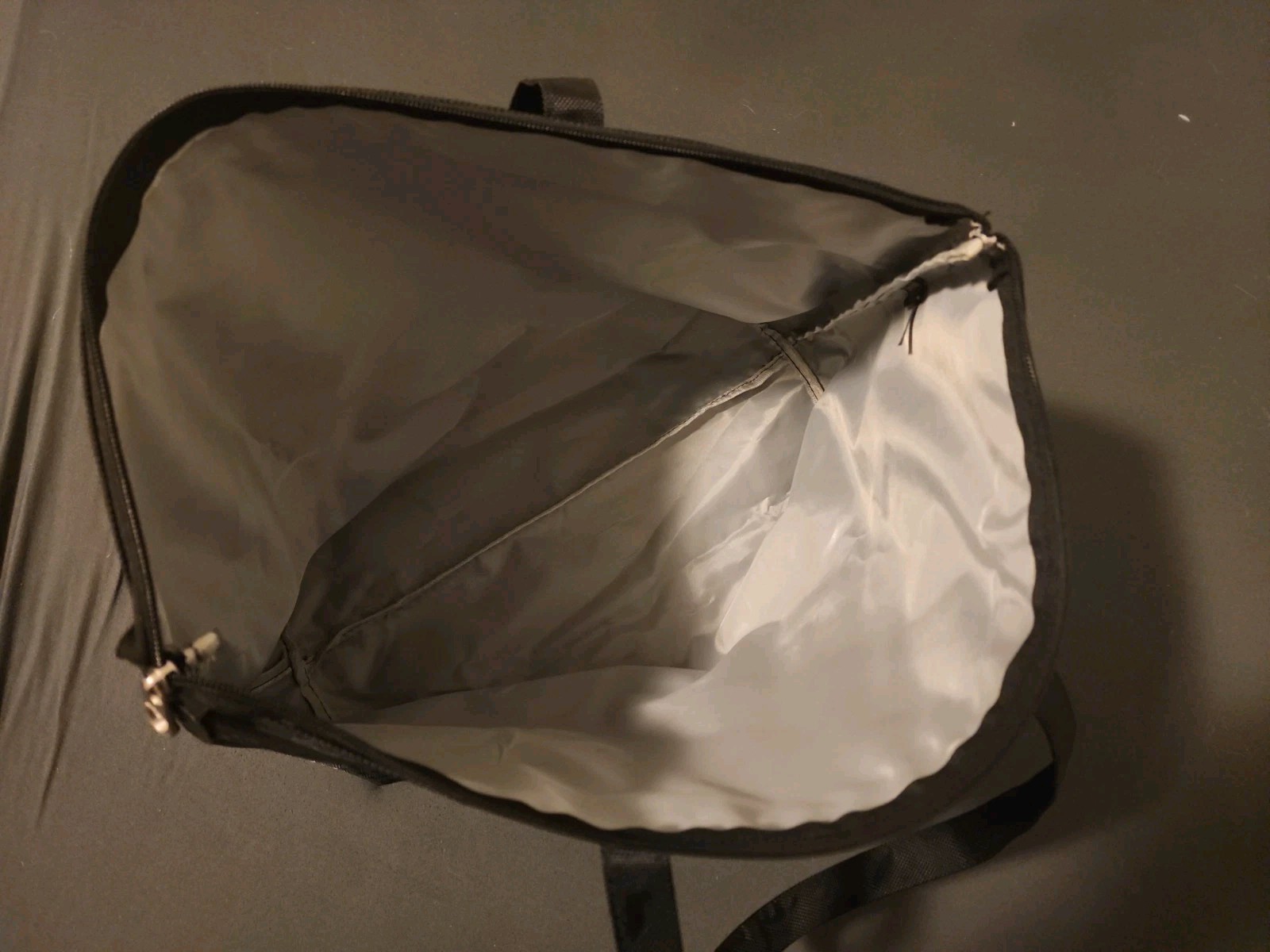 Genuine Harley-Davidson Logo Lined Shopper Tote Bag Lightweight Zip Top 19×13