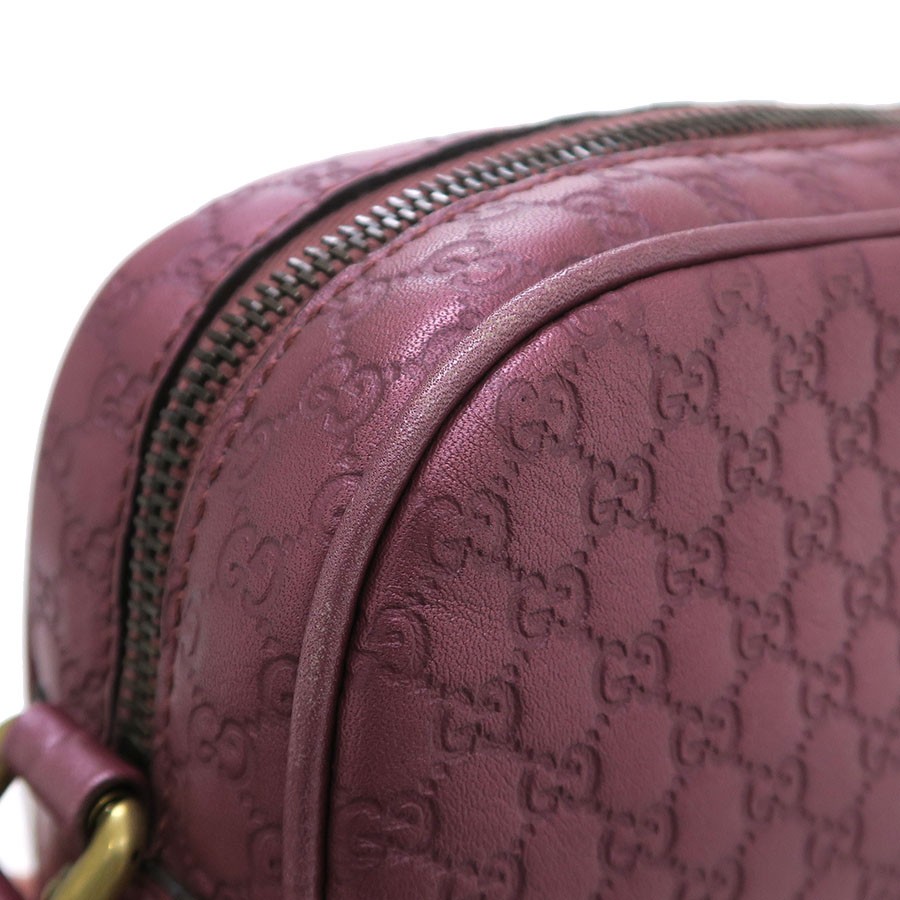 Gucci Micro Guccissima Shoulder 309538 Guccissima Leather Pink #SAB16141