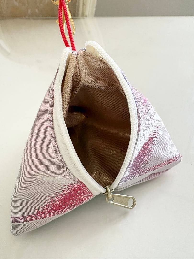 Handmade Japanese Silk Obi Tote Bag with Tetra Pouch – Remade Kimono Fabric