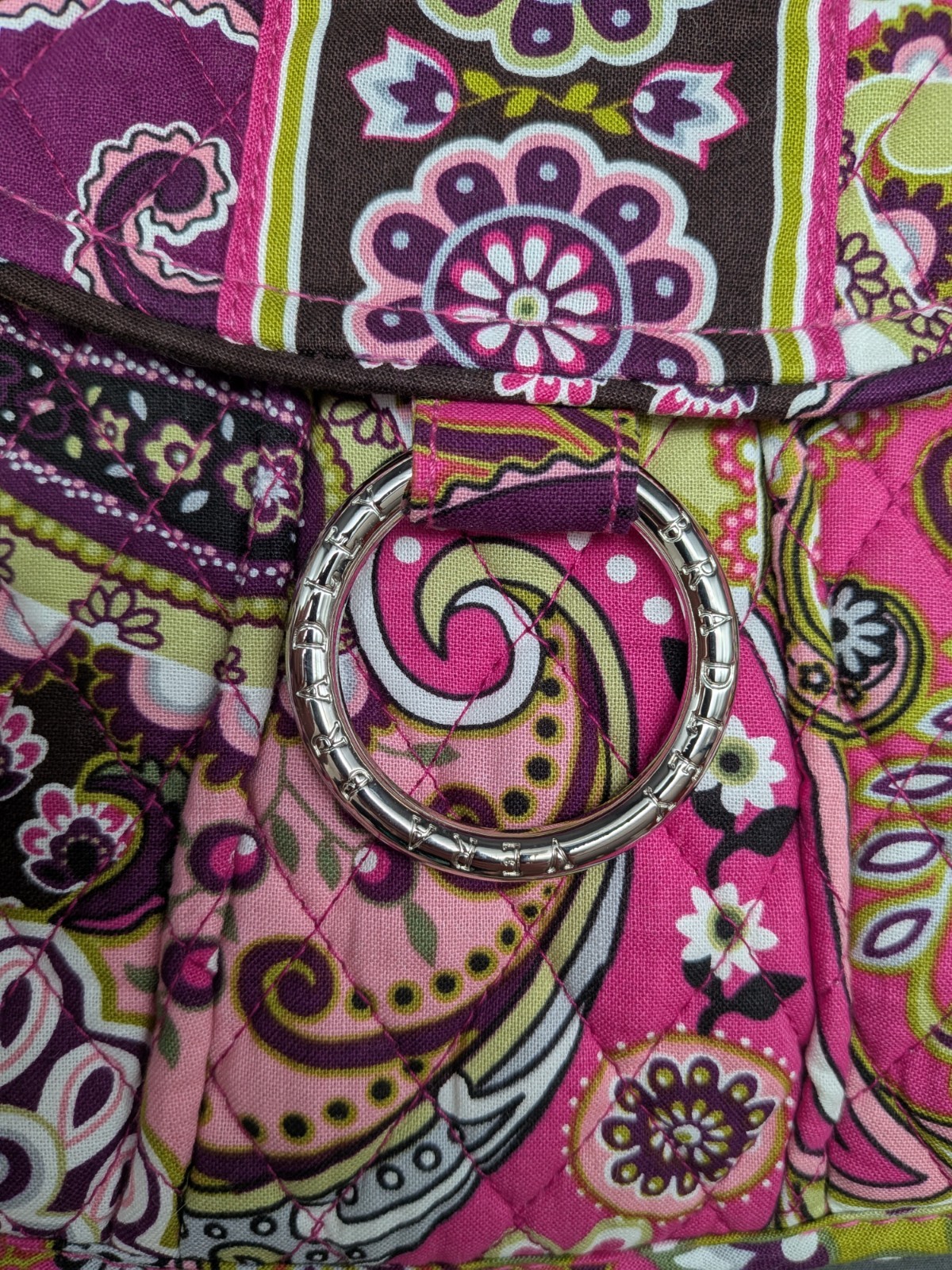 Vera Bradley Very Berry Paisley Saddle Up Crossbody Bag