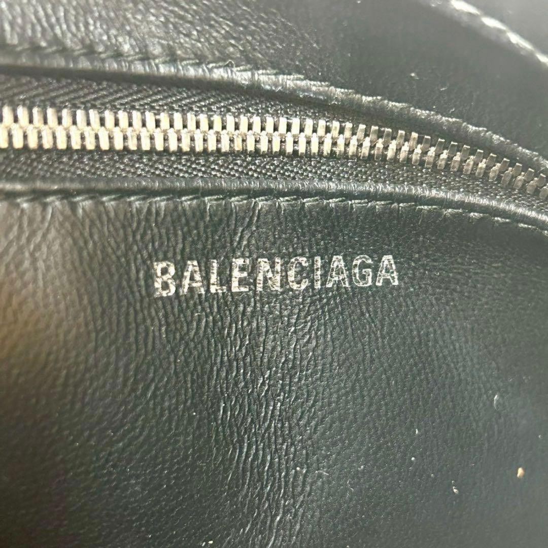Balenciaga Shoulder Bag Triangle Duffle Green Leather Size: W11.4xH6.9 in.