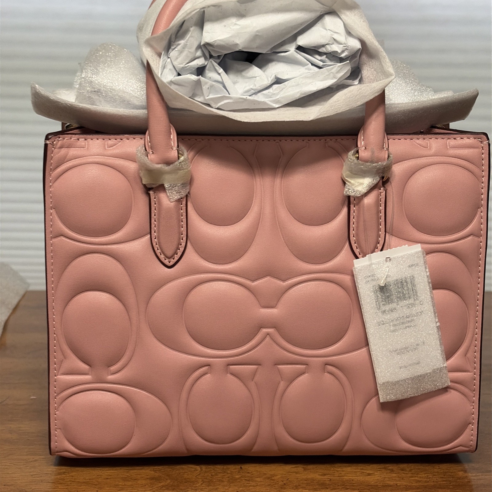 Coach Maggie Small Tote Bag in Signature Leather (CY670) – Petal Pink – NWT