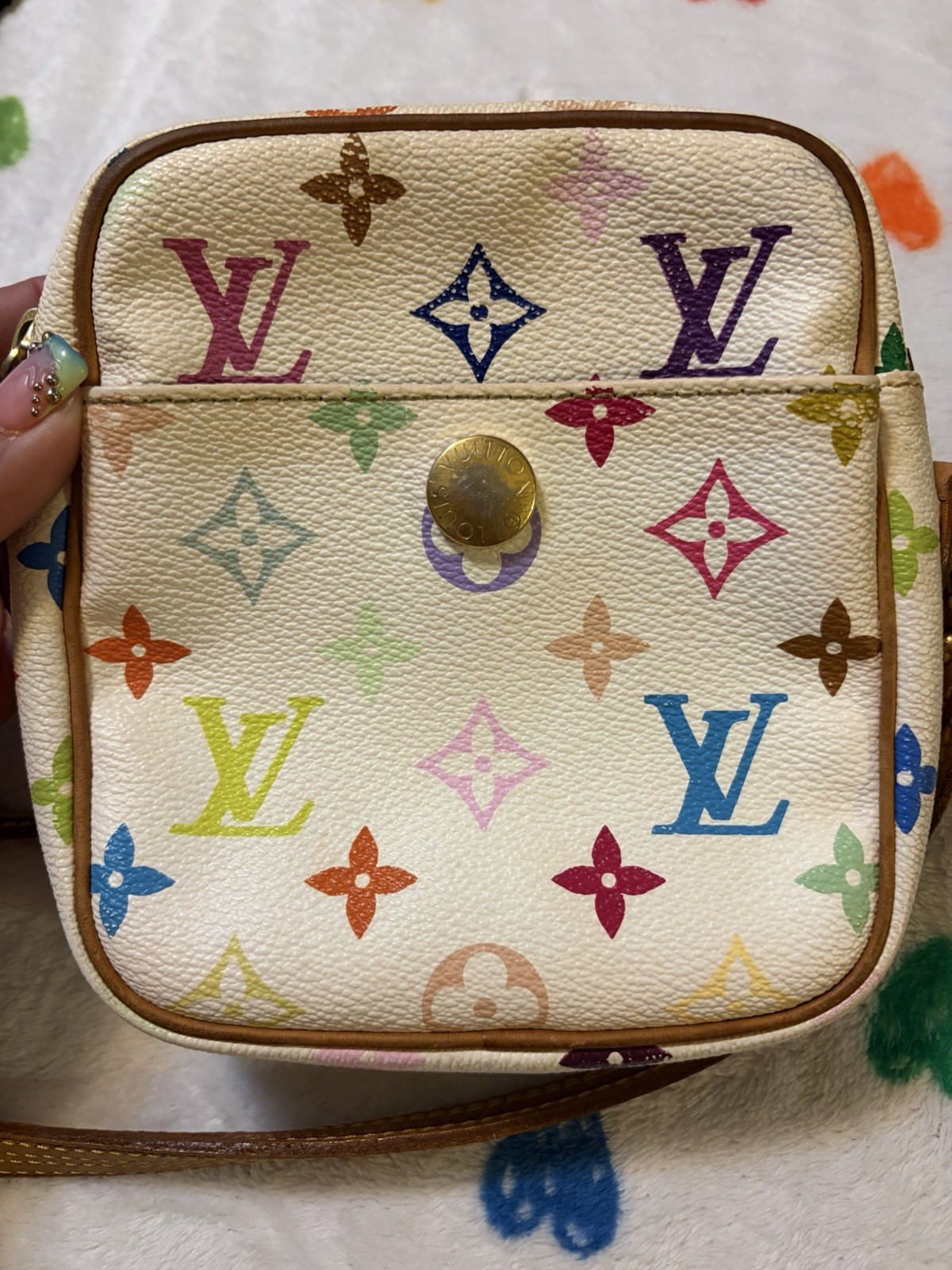 Louis Vuitton Takashi Murakami X Monogram Multicolore Rift Crossbody