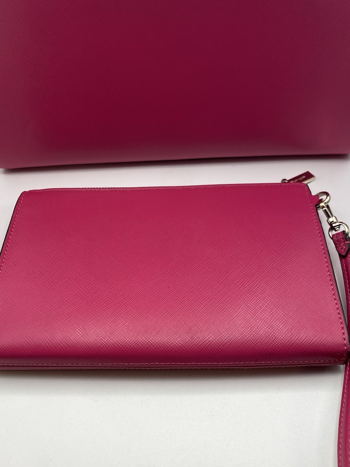 Kate Spade Staci Small Saffiano leather New York satchel handbag with clutch