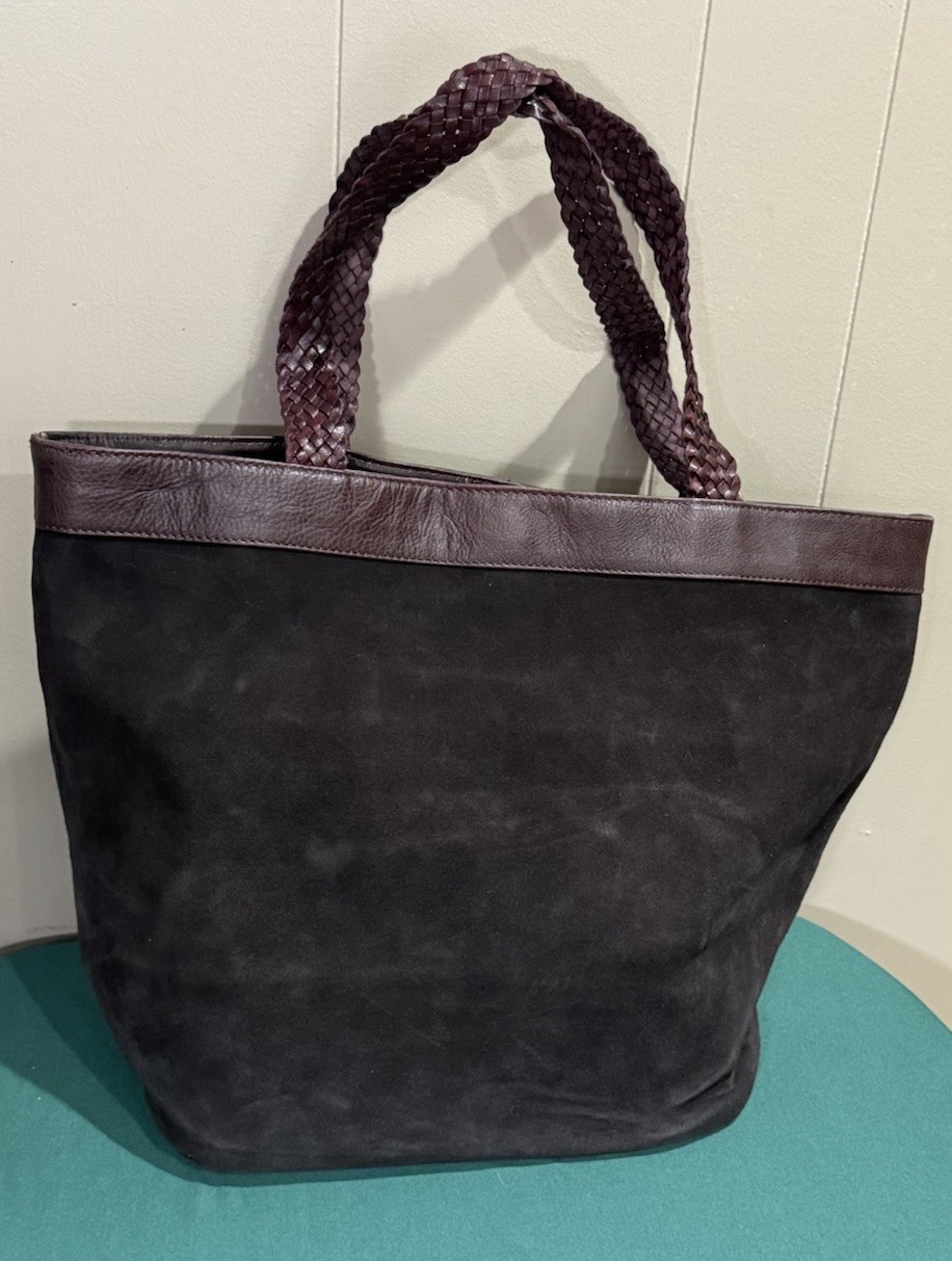 We the Free Brookline Suede Tote Brown NWOT Deadstock